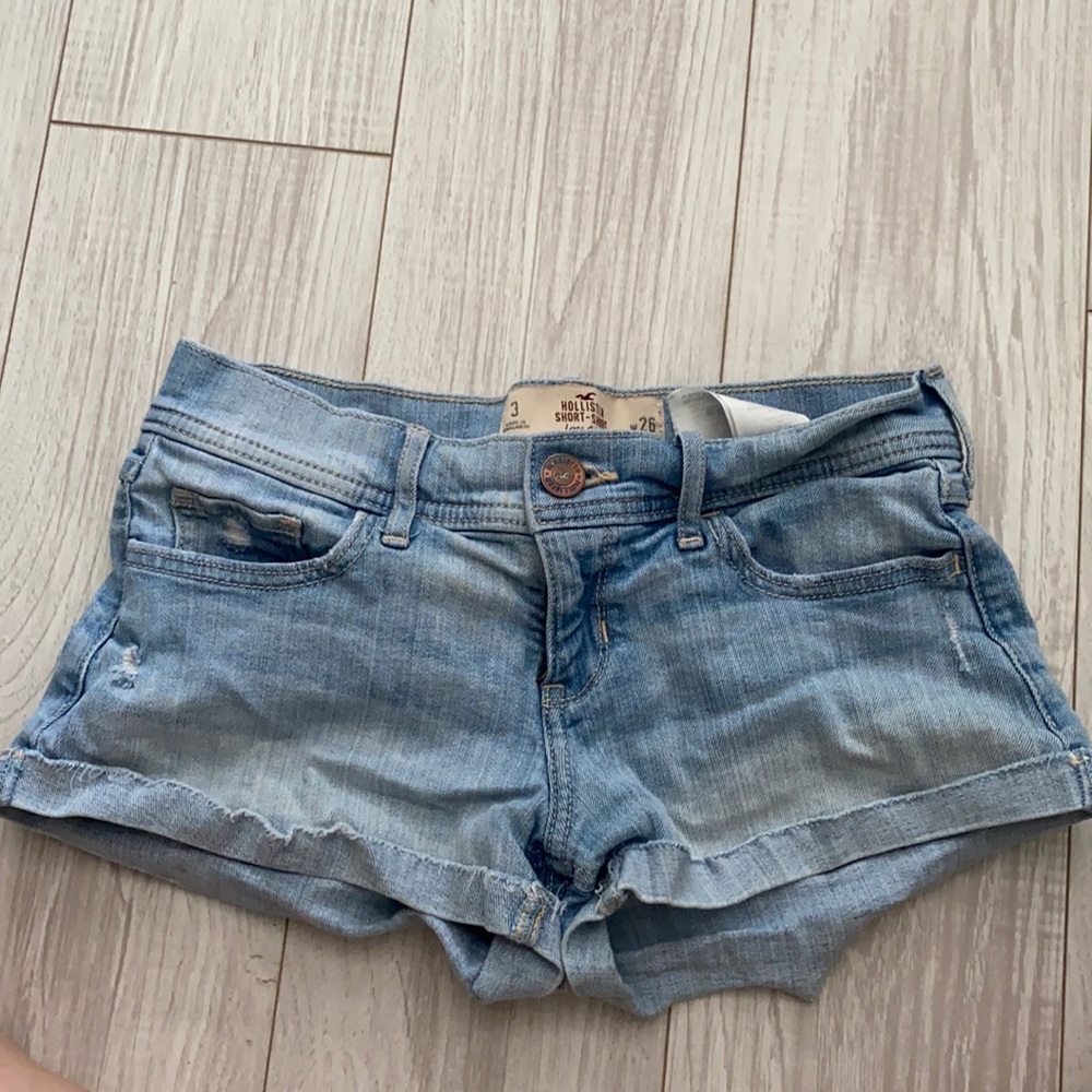 Hollister low rise jean shorts